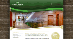 Desktop Screenshot of hotel-parsberg.de