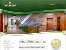 Tablet Screenshot of hotel-parsberg.de